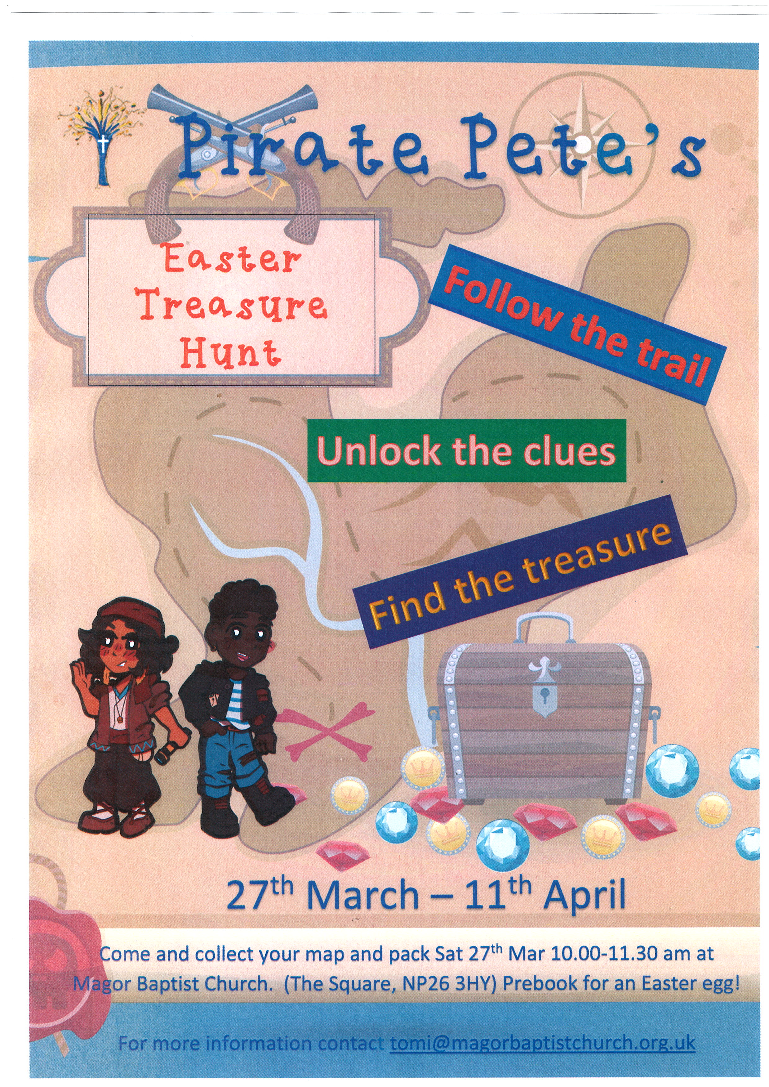 Pirate Pete Easter Treasure Hu