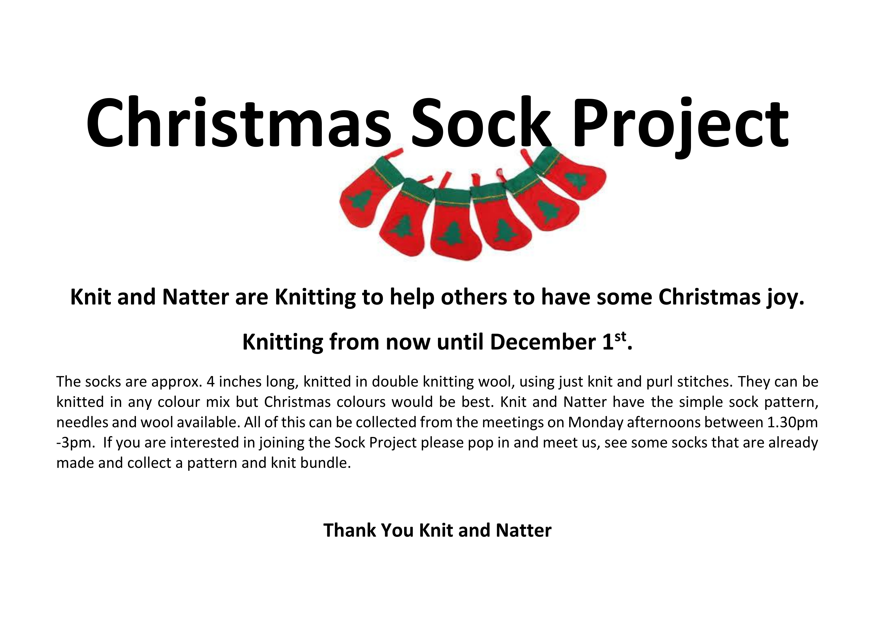 Christmas Sock Project